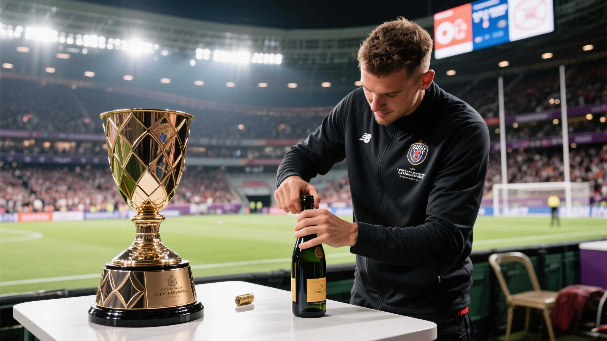 哈滕:感谢卡鲁索教我们开香槟,原来我们都不会